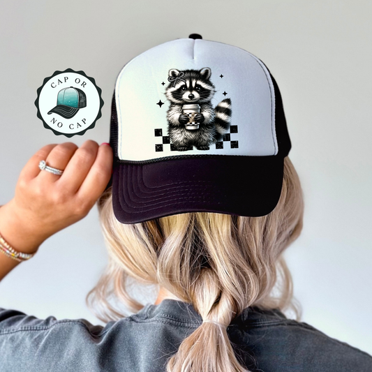 Sassy Raccoon Foam Trucker Hat
