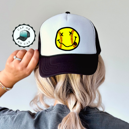 Softball Face Foam Trucker Hat