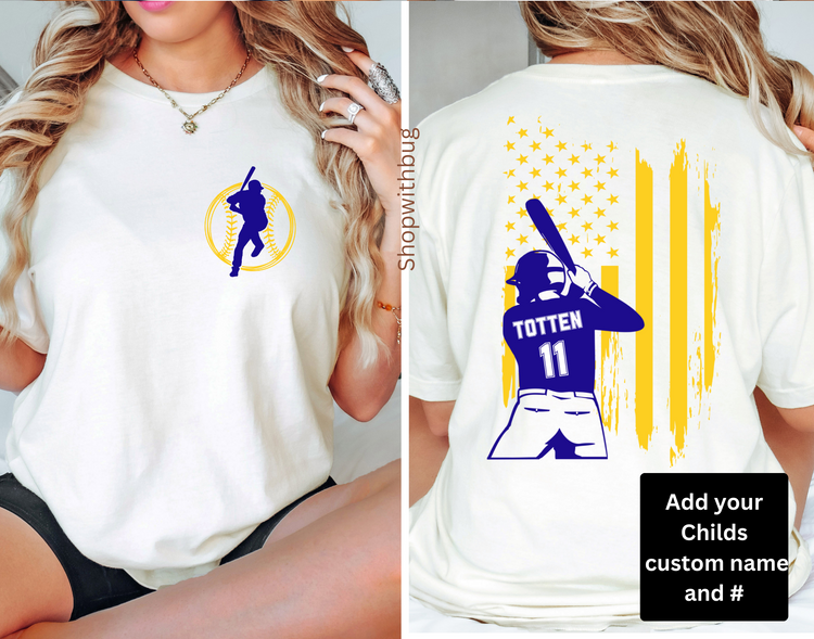 Custom Baseball Player With Team Colors