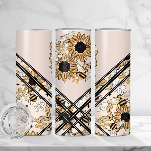 Bee Sunflower Tumbler