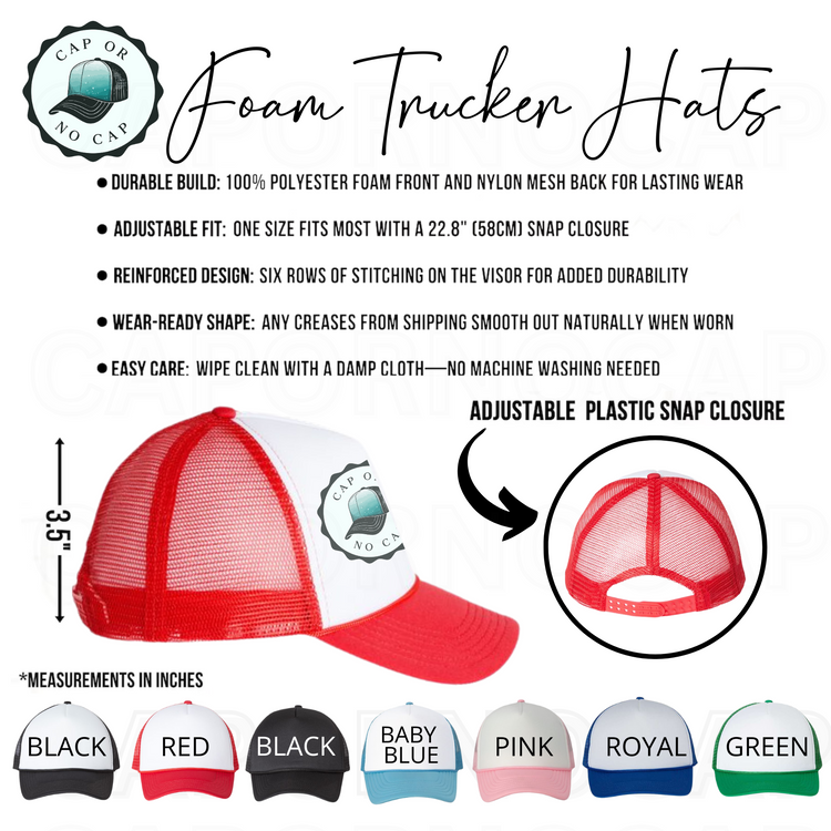 Wishin I was Fishin Foam Trucker Hat