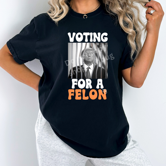 Voting for a felon razorback tank tops